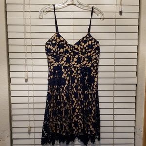 Crochet Overlay Dress